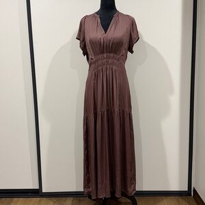 Grade & Gather Brown Midi Dress
